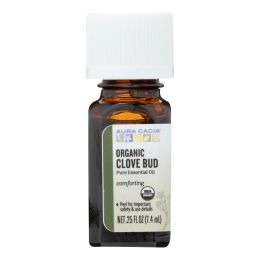 Aura Cacia - Organic Essential Oil - Clove Bud - .25 oz - 0327098