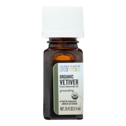 Aura Cacia - Organic Essential Oil - Vetiver - .25 oz - 0326207