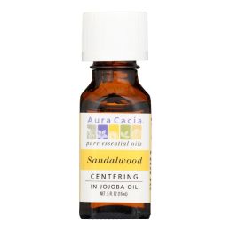 Aura Cacia - Precious Essentials Sandalwood Blended with Jojoba Oil - 0.5 fl oz - 0548313