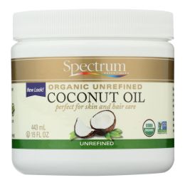 Spectrum Essentials Organic Coconut Oil - Unrefined - 15 oz - 0585851