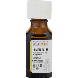 ESSENTIAL OILS AURA CACIA by Aura Cacia LEMON BALM IN JOJOBA OIL 0.5 OZ - AS Picture
