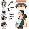 Electric Shoulder & Neck Kneading Massager Massage Cape Body Muscle Pain  - Black