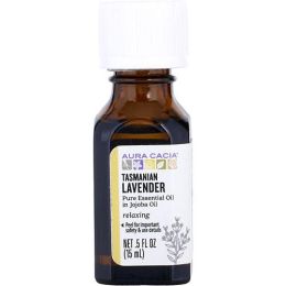 ESSENTIAL OILS AURA CACIA by Aura Cacia TASMANIA LAVANDER IN JOJOBA OIL 0.5 OZ - As Picture