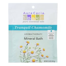 Aura Cacia - Aromatherapy Mineral Bath Tranquility - 2.5 oz - Case of 6 - 682617