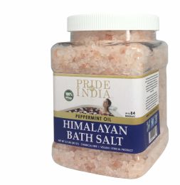 Himalayan Pink Bath Salt- Peppermint 40 oz (2.5Lb) Jar - Bath Salts
