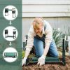 Outdoor 2-in-1 Garden Stool and Kneeler, Garden Bench with Tool Bags, Kneeling Pad, Gift for Parent, Portable, Green - Green