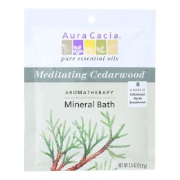 Aura Cacia - Aromatherapy Mineral Bath Meditation - 2.5 oz - Case of 6 - 0682559