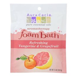 Aura Cacia - Foam Bath Refeshing Tangerine and Grapefruit - 2.5 oz - Case of 6 - 0682419