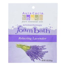Aura Cacia - Foam Bath Relaxing Lavender - 2.5 oz - Case of 6 - 0682377