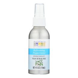 Aura Cacia - Aromatherapy Mist Peppermint Harvest - 4 fl oz - 0277228