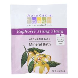 Aura Cacia - Aromatherapy Mineral Bath Euphoria - 2.5 oz - Case of 6 - 0682450