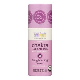 Aura Cacia - Organic Chakra Balancing Aromatherapy Roll-on - Enlightening Crown - .31 oz - 1253772