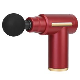 Percussion Massage Gun USB Type C Rechargeable Deep Tissue Vibration Massager - Red