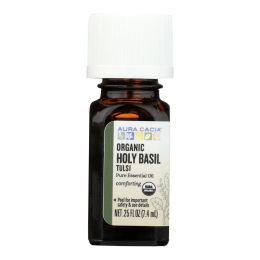 Aura Cacia - Essential Oil - Holy Basil - Case of 1 - .25 fl oz. - 2258085