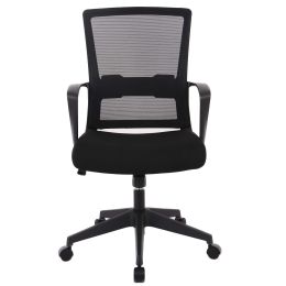 MYfurniture Mid-Back Lift Swivel mesh office chair - Black