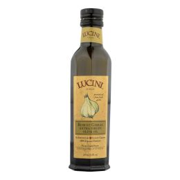 Lucini Italia Robust Garlic Extra Virgin Olive Oil - Case of 6 - 8.5 Fl oz. - 568063