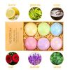 6Pcs Essential Oil Scented Bubble Bath Salts Bombs Birthday Gifts for Women Kids - Random color