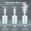 Humidifiers, Top Fill Cool Mist Humidifier for Bedroom Large Room Baby Home, Quiet Ultrasonic, Essential Oil Diffuser, UHM-JS02 4L, white - White