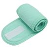 Women Headband Adjustable Wide Hairband Yoga Spa Bath Shower Makeup Wash Face Cosmetic Headband For Ladies Make Up Accessories - Green