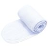 Women Headband Adjustable Wide Hairband Yoga Spa Bath Shower Makeup Wash Face Cosmetic Headband For Ladies Make Up Accessories - White
