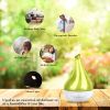 Drop-shaped Cool Mist Humidifier Ultrasonic Aroma Essential Oil Diffuser - Green