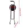 Walking Cane with Seat Aluminum Alloy Portable LED Floding Chair for Seniors Adult Height Adjustable Heavy Stick Stool for Elderly Gift - LA01