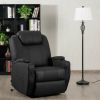 Heated Vibration Massage Power Lift Chair with Remote - Black