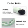 MEEEGOU Electric Neck Massager with Heat, TENS Massager for Pain Relief, 6 Modes 15 Levels Deep Tissue Massage, Portable and Soothing - Light green