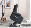 Massage heating electric lift-up chair - Light Gray