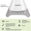 120ml Cool Mist Humidifier Ultrasonic Aroma Essential Oil Diffuser w/Soothing Sounds - White