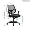 Free Shipping Ergonomic office chair mesh computer chair - Black