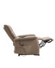 Electric Power Lift Recliner Chair, Lift Chairs Recliners for Elderly, Extended Footrest, Side Pocket for Home Living Room, Beige (Fabric) - Beige