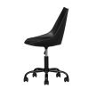 PU Leather Swivel Task Chair - Black