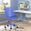 PU Leather Swivel Task Chair - Blue