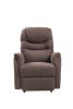 Electric Power Lift Recliner Chair, Lay Flat Lift Chairs recliners for Elderly, Dual Motor, Extended Footrest, for Home Living Room (Brown) - Brown