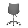 PU Leather Swivel Task Chair - Gray