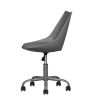PU Leather Swivel Task Chair - Gray