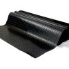 Garage Floor Mat Rolls Diamond Plate PVC Vinyl Non-Slip Garage Flooring Roll - 4ft*4ft - Black