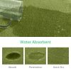 Small Memory Foam Bathroom Mats  Non Slip 0.7" Extra Thick Super Absorbent Bath Rugs Carpet Super Cozy Quick Dry Machine Wash  - Sage Green - 20"X 32"