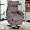 Electric Power Fabric Padded Lift Massage Chair Recliner Sofa - Beige