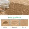 Memory Foam Bath Rugs and Mats Sets,0.7"" Extra Thick Absorbent Non-Slip Bath mats - Beige - 17"X 24" + 17"X 24"