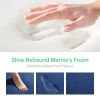 Memory Foam Bath Rugs and Mats Sets,0.7"" Extra Thick Absorbent Non-Slip Bath mats - Navy Blue - 17"X 24" + 17"X 24"