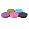 2Pcs Round Knee Elbow Support Pad Yoga Fitness Balance Cushion Non-Slip TPE Mat - Black