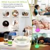 200ml Cool Mist Humidifier Ultrasonic Aroma Essential Oil Diffuser w/7 Color LED Lights Waterless Auto Off for Office Home Room Study Yoga Spa - White