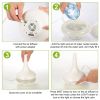200ml Cool Mist Humidifier Ultrasonic Aroma Essential Oil Diffuser w/7 Color LED Lights Waterless Auto Off for Office Home Room Study Yoga Spa - White