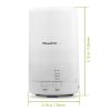 Mini Cool Mist Humidifier Ultrasonic Aroma Essential Oil Diffuser with 7 Color LED Lights 4 Timer Settings - White