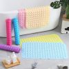 Bath Tub Shower Mat Non-Slip and Extra Large, Bathtub Mat with Suction Cups, Machine Washable Bathroom Mats with Drain Holes - Green - 36*70cm