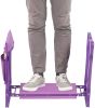 Bosonshop Garden Kneeler and Seat Folding Kneeling Bench Stool with Tool Pouches Soft EVA Foam for Gardening, Purple - KM3427-P-LM