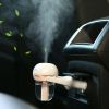 Mini Car Air Humidifier Diffuser Essential Oil Ultrasonic Aroma Mist Purifier - White