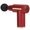 Percussion Massage Gun USB Type C Rechargeable Deep Tissue Vibration Massager - Red